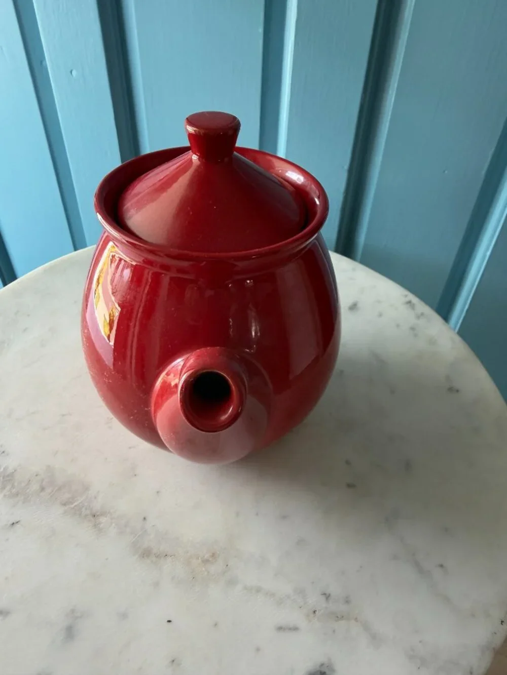 Vintage Waechtersbach Teapot in Desired Cherry Red Color- Germany 1990s.